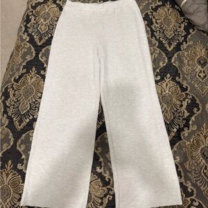 Zara Cream Knit Wide-Leg Women’s Pants
